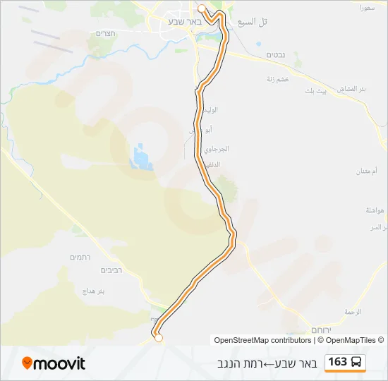 163 Bus Line Map