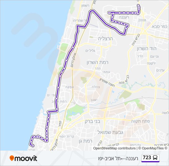 723 Bus Line Map