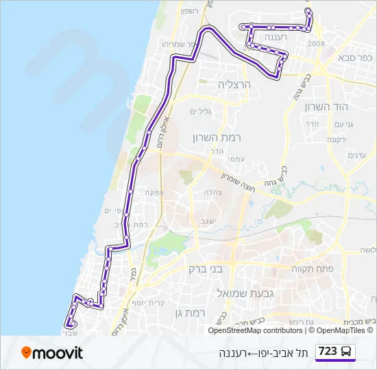 723 Bus Line Map