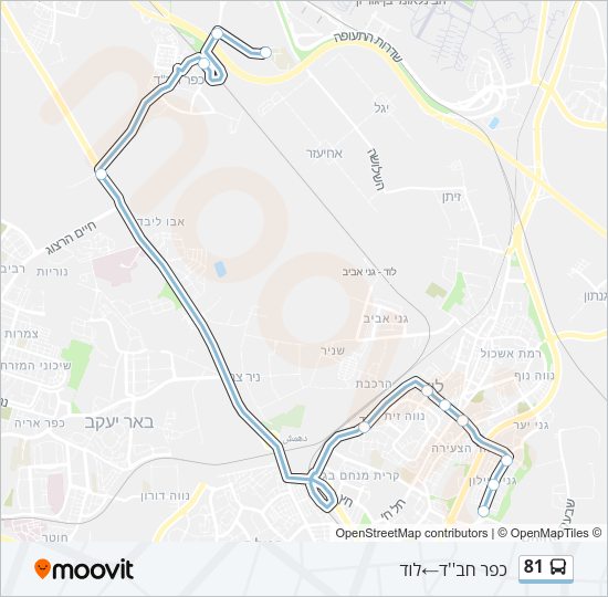 81 Bus Line Map