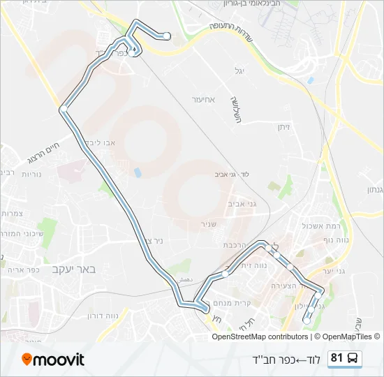 81 Bus Line Map
