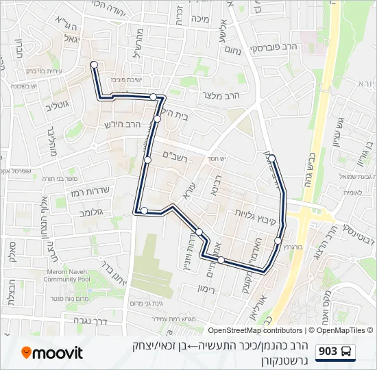 903 Bus Line Map