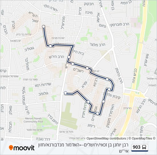903 Bus Line Map