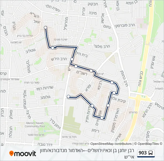 903 Bus Line Map