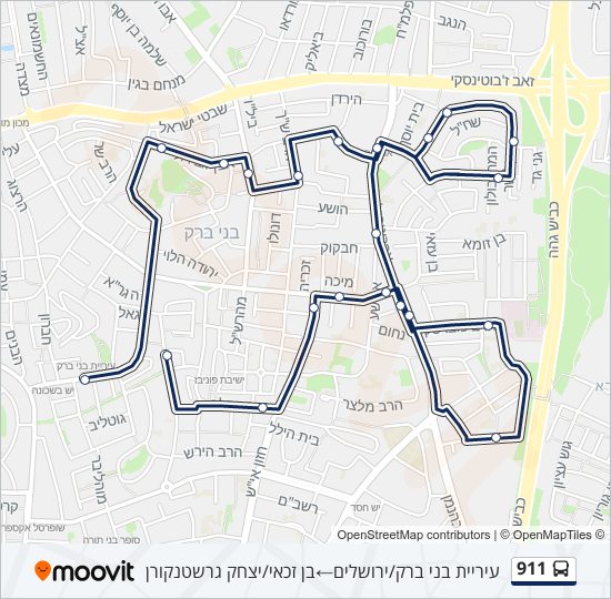 911 bus Line Map