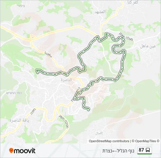 87 Bus Line Map