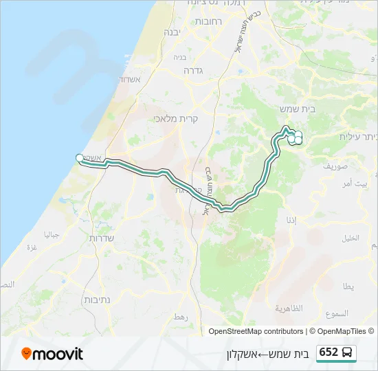 652 Bus Line Map