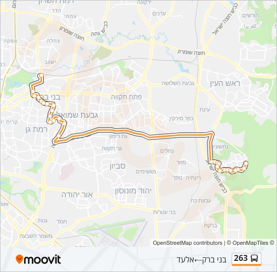263 Bus Line Map