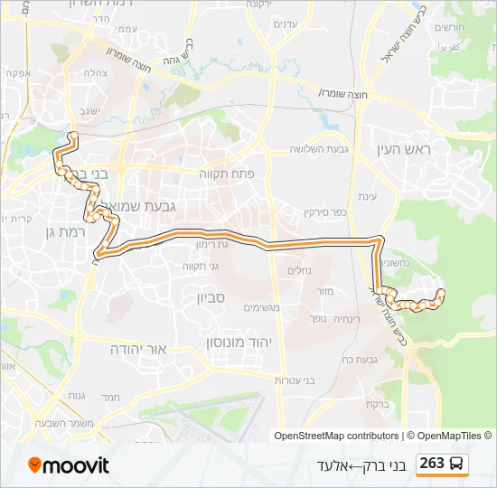263 Bus Line Map