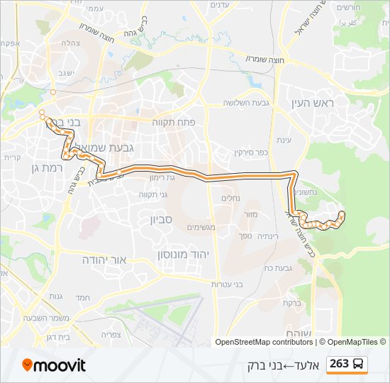 263 Bus Line Map