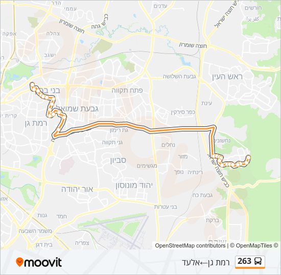 263 Bus Line Map