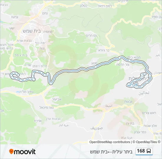 168 Bus Line Map