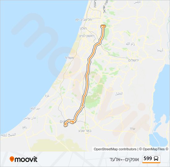 599 Bus Line Map