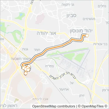 398 Bus Line Map