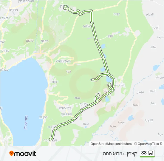 88 Bus Line Map
