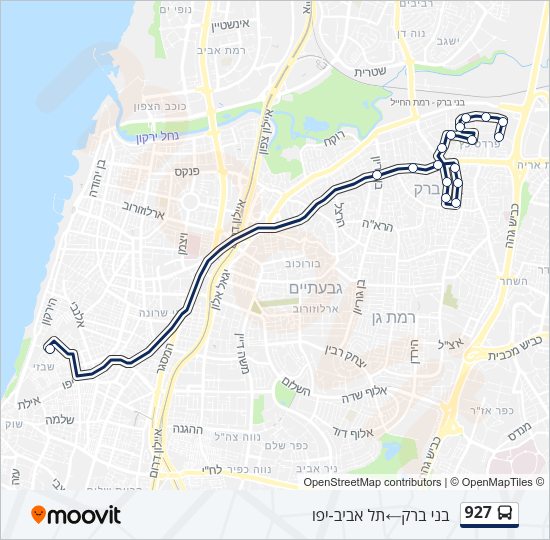 927 Bus Line Map