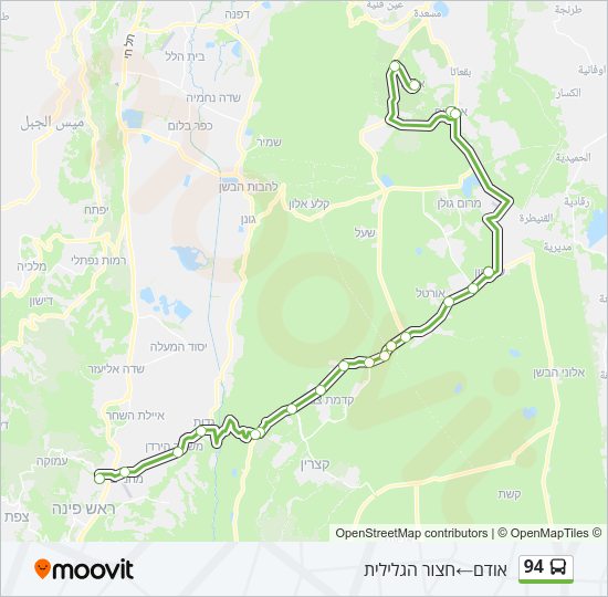 94 Bus Line Map