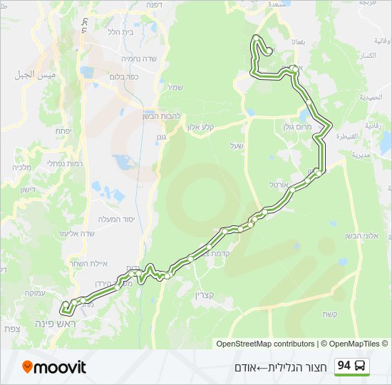 94 Bus Line Map