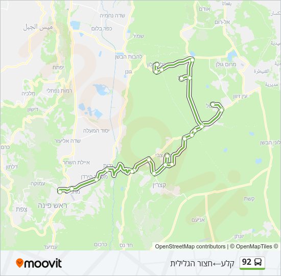92 Bus Line Map