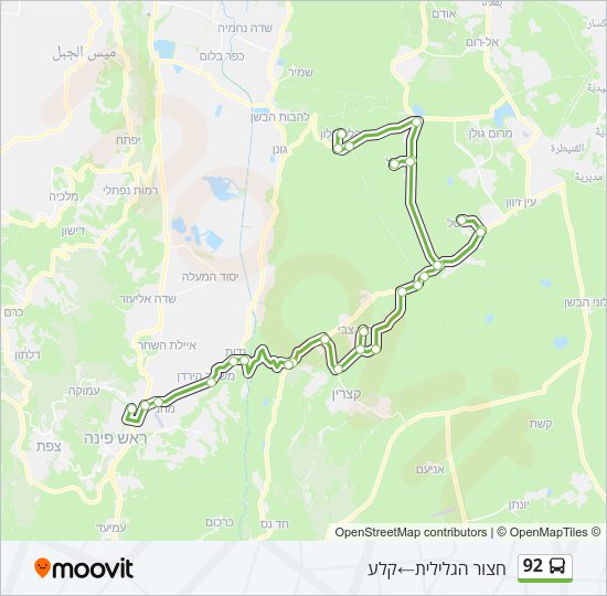92 Bus Line Map