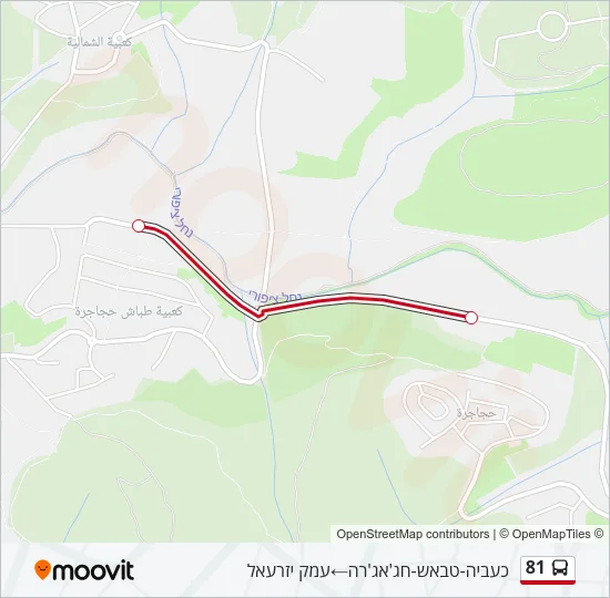 81 Bus Line Map