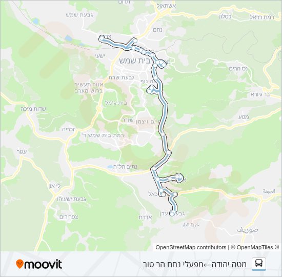 34 - בהזמנה מראש bus Line Map