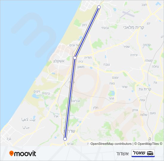 שאטל Shuttle Line Map