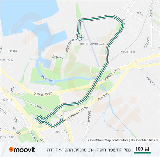 100 Bus Line Map