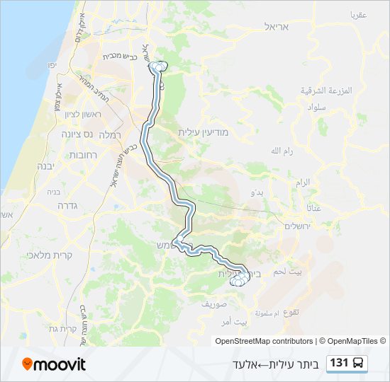 131 bus Line Map