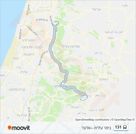 131 Bus Line Map