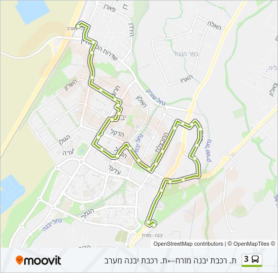 3 Bus Line Map