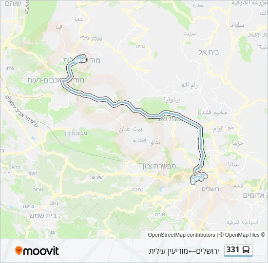 331 Bus Line Map