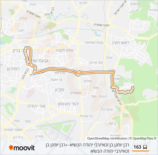163 Bus Line Map
