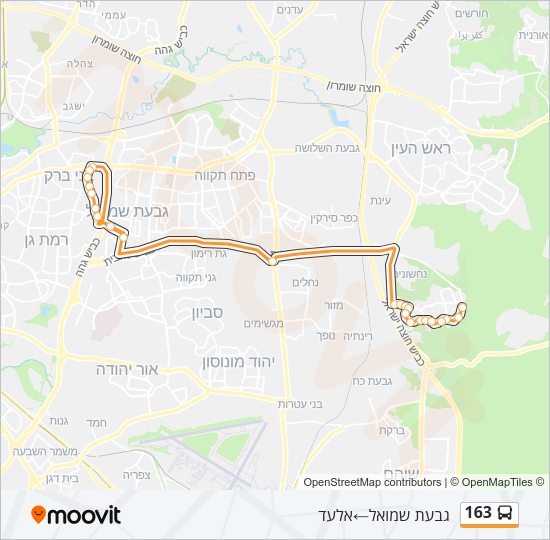 163 Bus Line Map