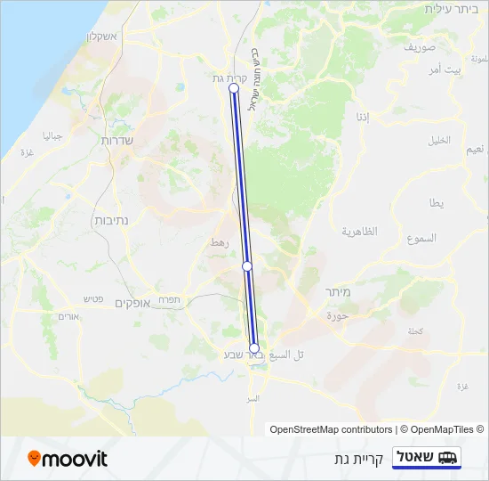 שאטל Shuttle Line Map