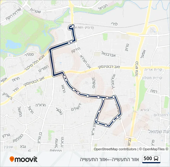 500 Bus Line Map