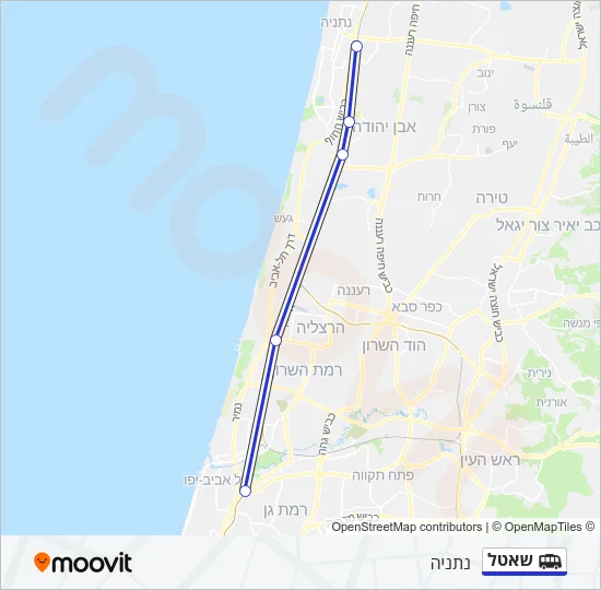 שאטל Shuttle Line Map