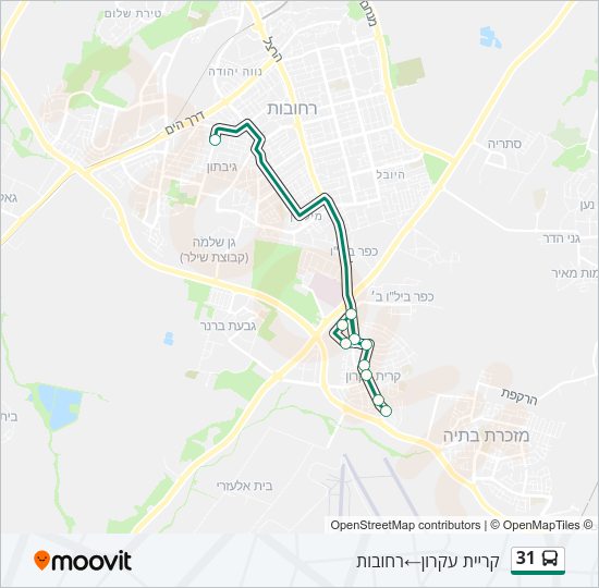 31 Bus Line Map