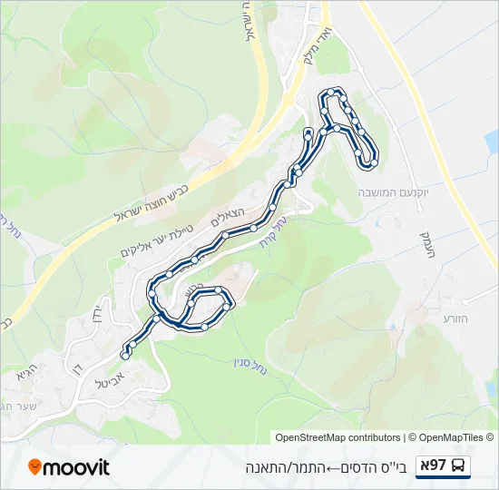 97א Bus Line Map