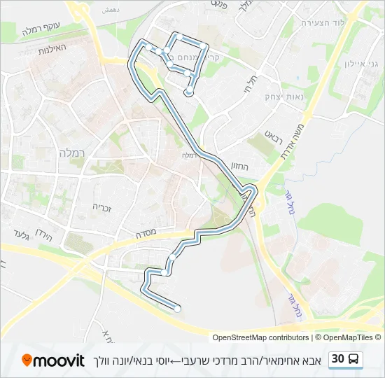 30 Bus Line Map