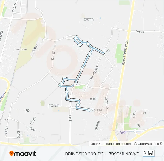 2 Bus Line Map