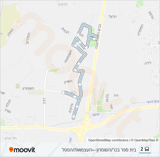 2 Bus Line Map