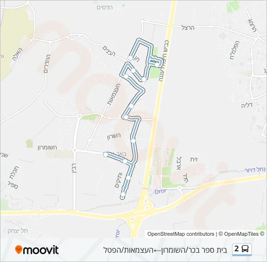 2 Bus Line Map