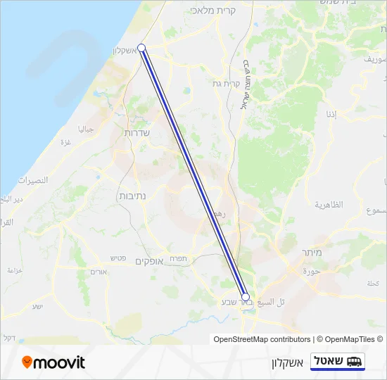 שאטל Shuttle Line Map