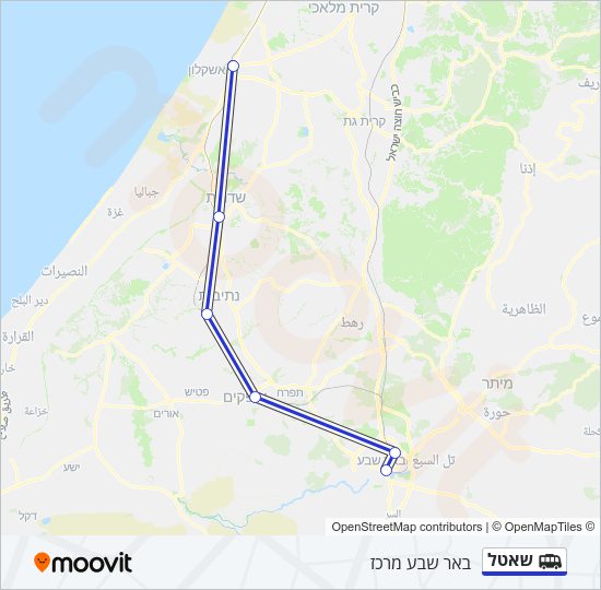 שאטל Shuttle Line Map