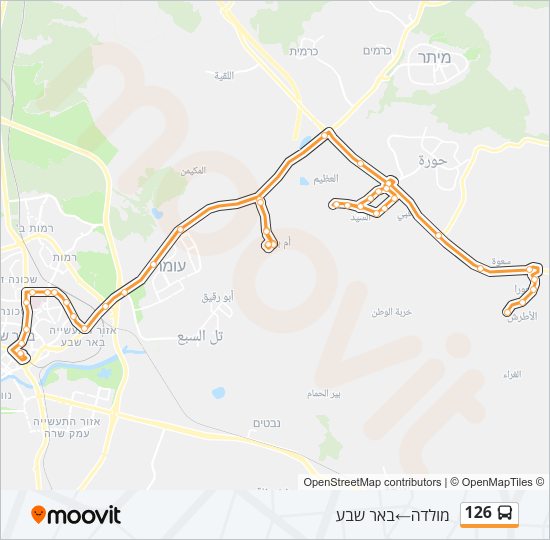 126 Bus Line Map
