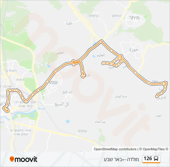 126 Bus Line Map