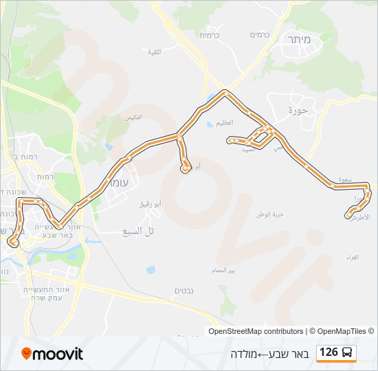 126 Bus Line Map