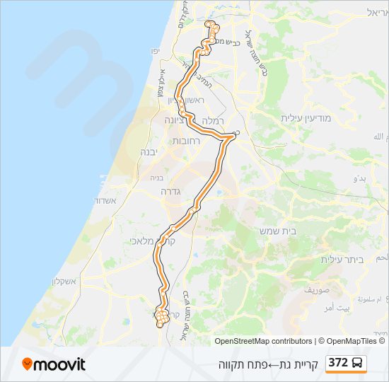 372 Bus Line Map