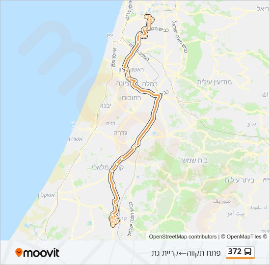 372 Bus Line Map